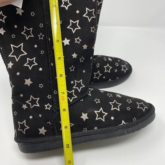 Airwalk EMMA Black Stars Junior Girls Winter Boots Size 3 - Picture 11 of 11